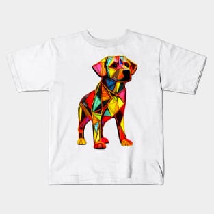 Geometric Dog Kids T-Shirt